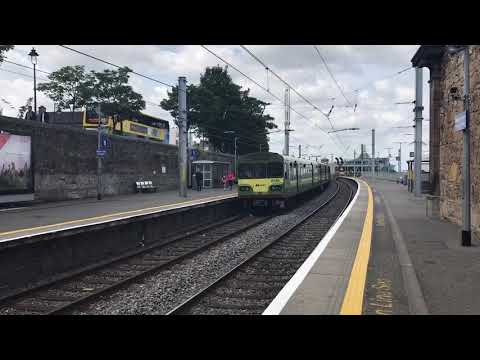 Irish Rail DART 8100 EMUs 8137+8337+8133+8333+8118+8318 depart Dún Laoghaire for Malahide (14/7/17)
