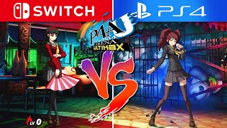 Persona 4 Arena Ultimax Graphics Comparison (Switch vs. PS4)