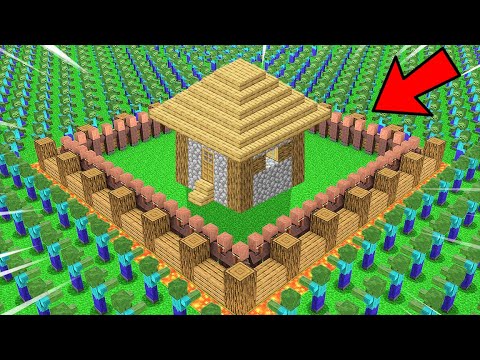 EpicDipic - 1000 Zombies Vs World's Best Defense Base in Minecraft...