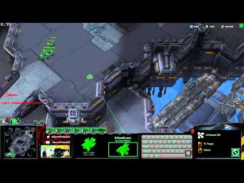 SC2 LotV Beta 1v1 - TvP / Orbital Shipyard / Tank Drop into Aggressive Bio