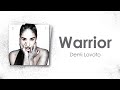 Demi Lovato - Warrior (Lyric Video)