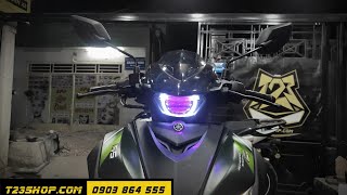 Exciter 155 VVA Độ Bi Cầu B11 55W Mắt Quỷ Đổi Màu App T23Shop Cần Thơ