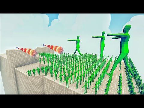 100x ZOMBIE + GIANT ZOMBIE  vs 2x EVERY GOD - Totally Accurate Battle Simulator TABS