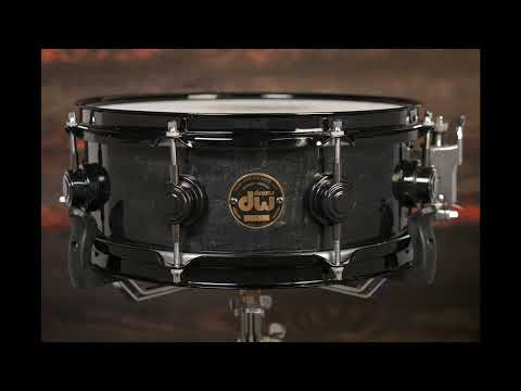 DW 4.5x12" Pre-Collector's Series Snare Drum - Ebony Stain - Carl Allen image 9
