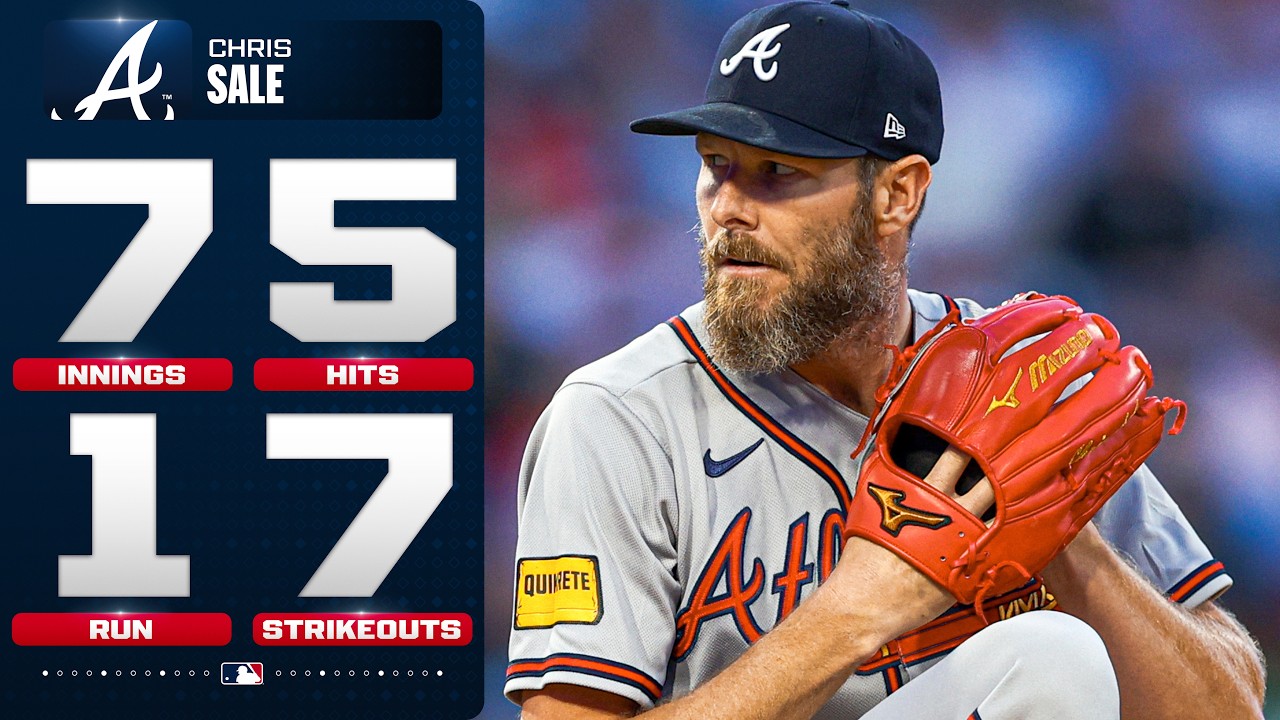 ALL 7 STRIKEOUTS: Chris Sale kept the Phillies to just 1 run in a division battle ⚔️ MLB Highlights