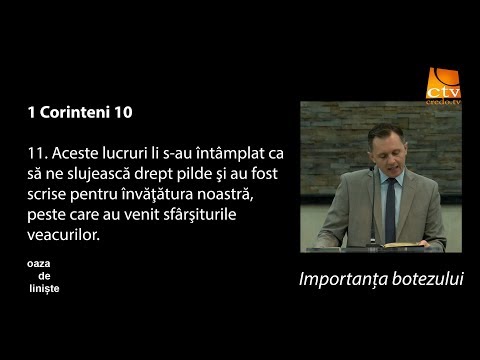 Oaza de liniște - Importanța botezului