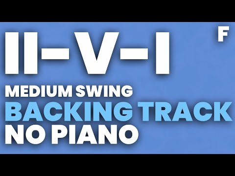 II V I Backing Track in F - NO PIANO