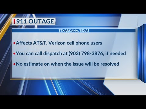 BOWIE COUNTY: 911 service down for AT&T and Verizon...