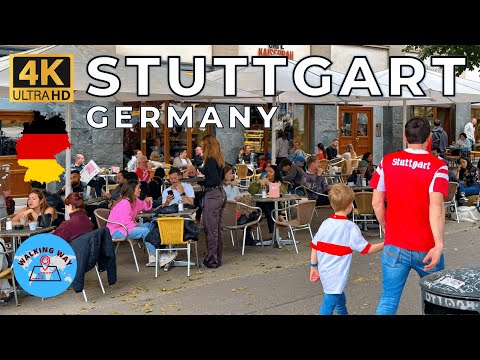Stuttgart, Germany Walking Tour - Relaxing Sunday 2025 - 4K 60fps