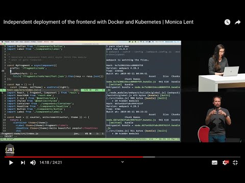 Independent deployment of the frontend with Docker and Kubernetes | Monica Lent