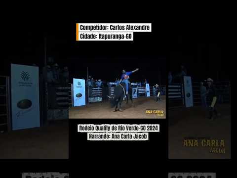 Carlos Alexandre de Itapuranga-GO - Rodeio Qualify de Rio Verde 2024 - O som estava falhando...