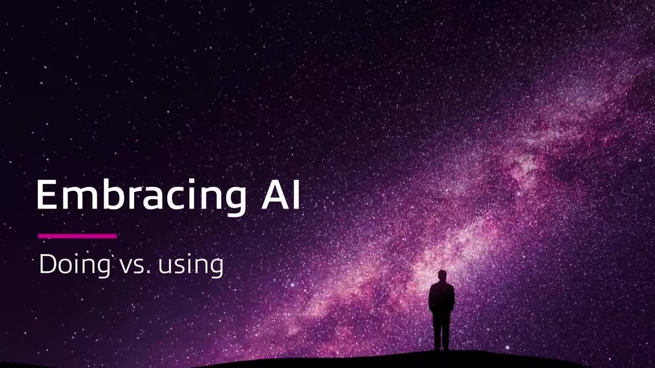 Embracing AI: Doing vs. Using