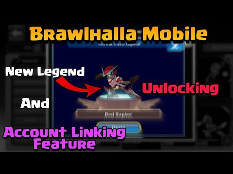 Unlocking New Legend RED RAPTOR ON Mobile Brawlhalla + New Account Linking Features