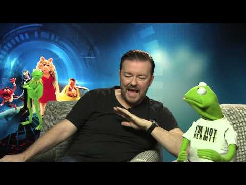 Ricky Gervais & Constantine The Frog Talk Muppets Most Wanted