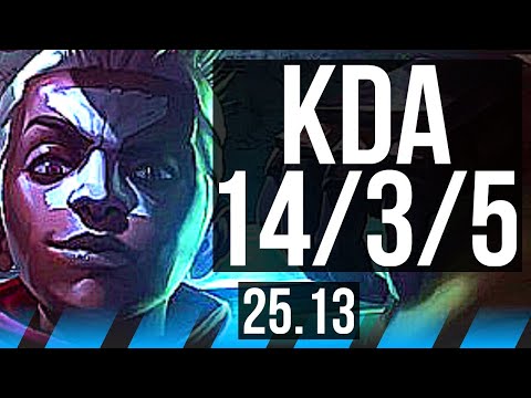 EKKO vs AKSHAN (MID) | 14/3/5, Dominating | KR Master | 25.13