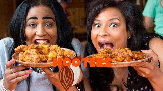 HOOTERS Honey Thai Chili Pepper & Teriyaki Wings on Let's Get Greedy! Food Review #104