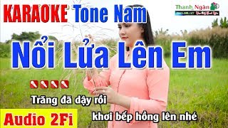 Download lagu NỔI LỬA LÊN EM Karaoke Tone Nam | Âm Thanh Tách Nhạc 2Fi - Nhạc Sống Thanh Ngân mp3