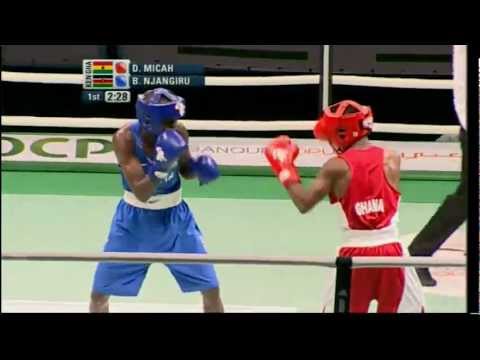 Fly (52kg) SF - Micah (GHA) vs Njangiru (KEN) - 2012 African Olympic Qualifying Event