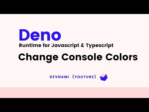 Deno How to Change Console Colors in Deno Runtime