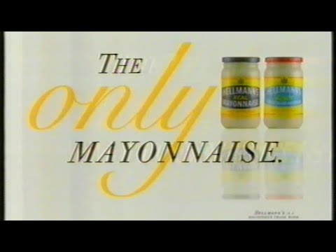 Hellmann's Mayonnaise advert - 8th April 1995 UK television commercial