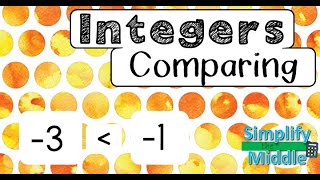 Comparing Integers Video Lesson