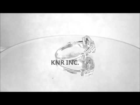 18K WHITE GOLD ASSCHER AND ROUND DIAMOND BEZEL SET ENGAGEMENT RING 1.70CTW - KNR INC - 366
