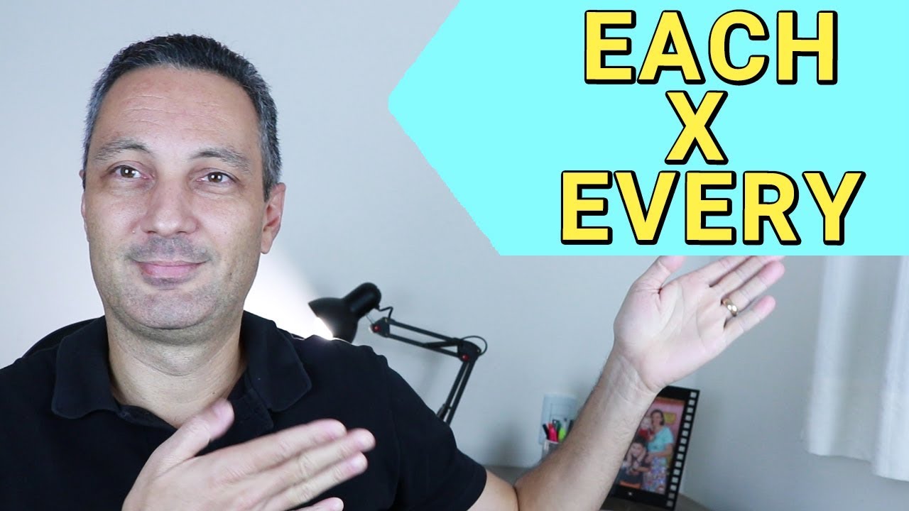 Diferença entre EACH x EVERY | Como falar CADA em inglês