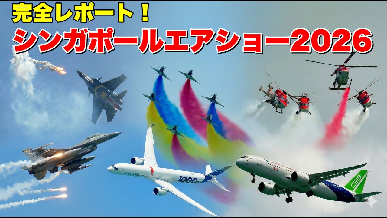 【大集結！】シンガポールエアショー2026に行ってみたレポート！！