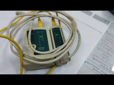TESTING RJ-11, RJ-45 USING CABLE TESTER