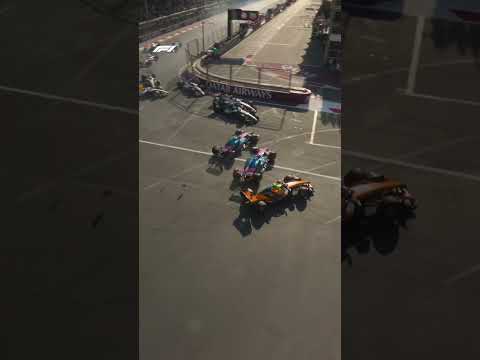 Pure CHAOS As The Race Restarts In Baku 😱💥