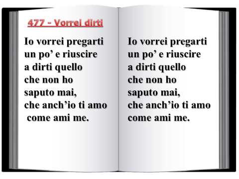 477 Vorrei dirti - Innario Chiesa Cristiana Avventista del Settimo Giorno 2014