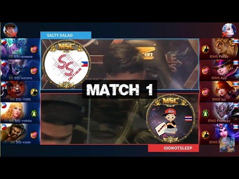 Grand Final SALTY SALAD VS IDONOTSLEEP Match 1 - MSC Five Nations Final