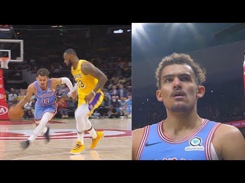 Trae Young Shows LeBron James No Fear  Exposes His Lazy Defense! Lakers vs Hawks