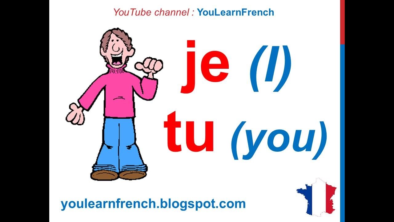 French Lesson 12 - Subject pronouns in French Pronoms personnels sujet Pronombres personales francés