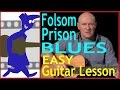 Easy Blues Guitar Lesson - Folsom Prison Blues ...