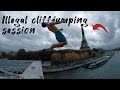 ILLEGAL CLIFF JUMPING SESSION | Eiffel Tower, Paris