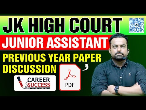 Jk High Court Junior Assistant | Previous year paper | @CareerSuccessJammu |