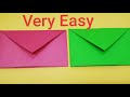 How to make paper Envelope -No glue or tape, very easy DIY