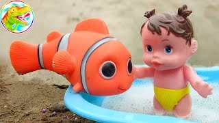 Funny dinosaurs, nemo clown fish and baby bath soap - G278C ToyTV baby toys