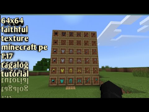 64x64 ultrapixel or faithful texture (Minecraft pe) |tagalong tutorial