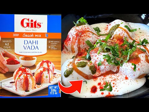 Gits dahi vada recipe | soft spongy dahi vada | instant snacks recipes