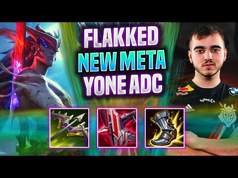 FLAKKED TRIES NEW META YONE ADC! - G2 Flakked Plays Yone ADC vs Zeri! | Season 2022