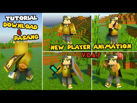 NEW PLAYER ANIMATION V0.6.7 !! MO'BENDS + CAPE !! SUPPORT MCPE 1.19+ !!