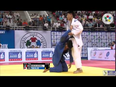 Judo 2014 Grand Prix Ulaanbaatar: Davaadorj (MGL) - Takajo (JPN) [-66kg] final
