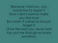 Leona Lewis- The Best You Never Had Lyrics