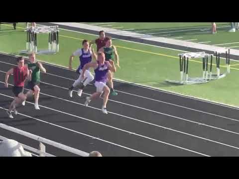 Zack Raake (11th) prs in the 100m with a 11.24