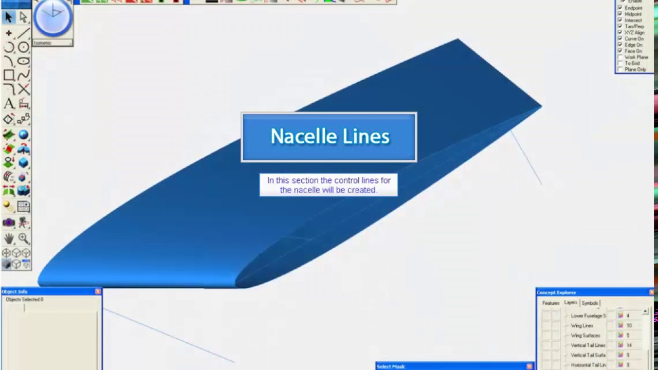 Nacelle Control Curves Tutorial - #2 Nacelle/Pylon Creation - AeroPack - SharkCAD Pro-AP