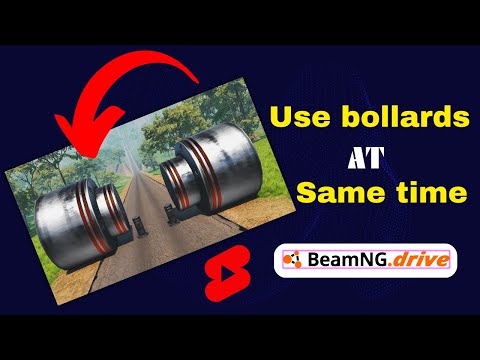 How to Use Bollards in Beamng Drive Game | Use Multiple Bollards at Same Time Beamng.drive