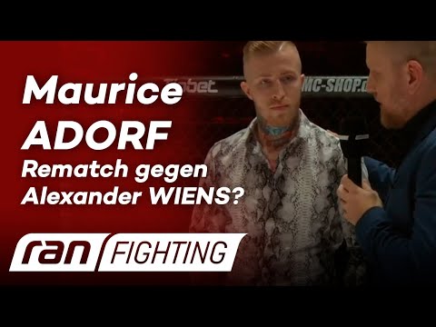 MAURICE ADORF: "ICH WILL DAS REMATCH GEGEN WIENS!" Interview - ran FIGHTING