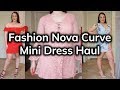 Fashion Nova Curve Summertime Mini Dress Try On Haul Ruby Red